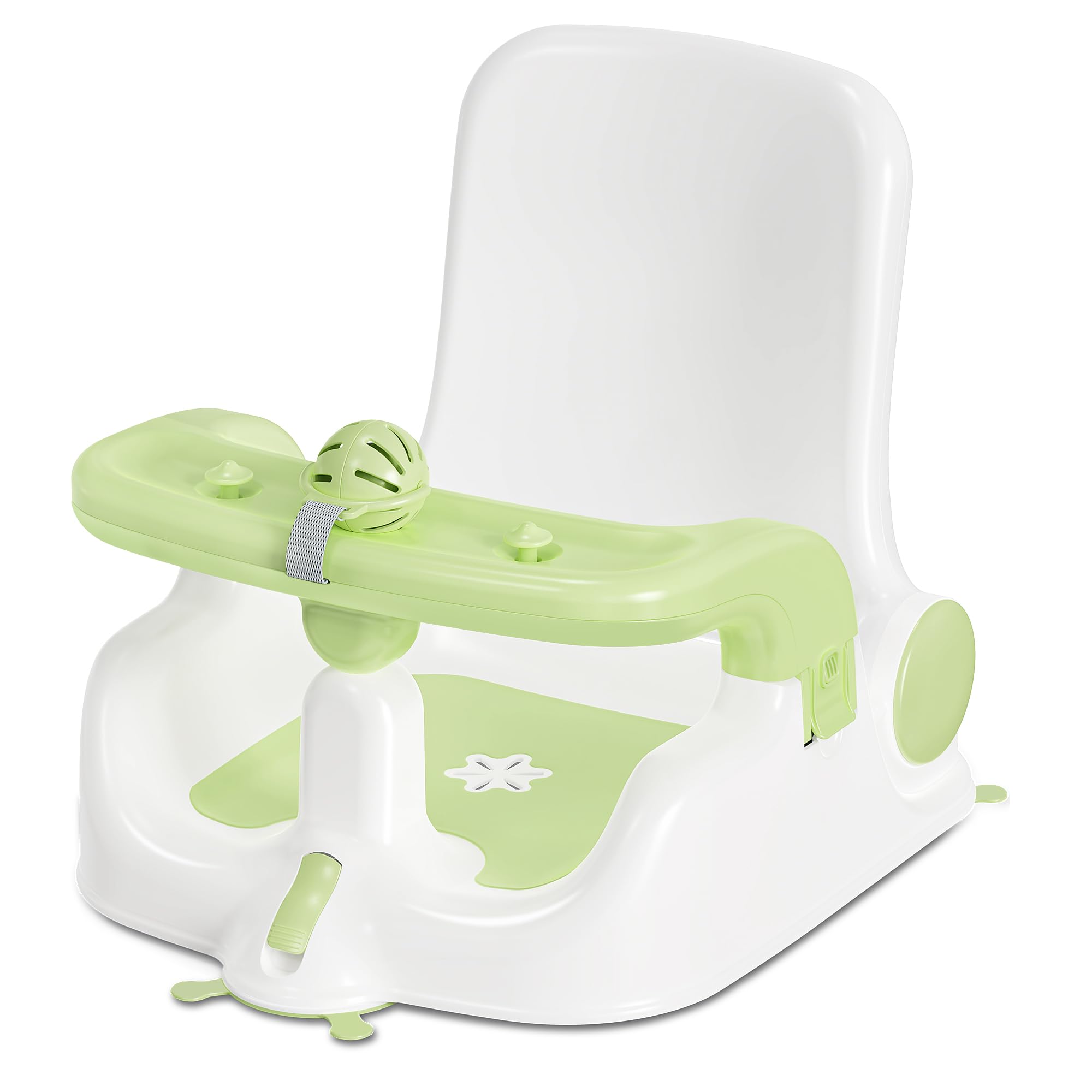Photo 1 of Obee Odee Baby Bath Seat with Sitting & Lying 2 Modes, 3-Speed Adjustment, Powerful Suction Cups, Infant Bathtub Chair with Washable Pillow, Folding and Hanging