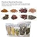 Mylar Bags Resealable Ziplock Stand Up Food Storage Aluminum Foil Bag 50 Pack Reusable Pouches 5 Different Sizes for Beans Coffee Cookie Snack Food Dried Flowers Tea