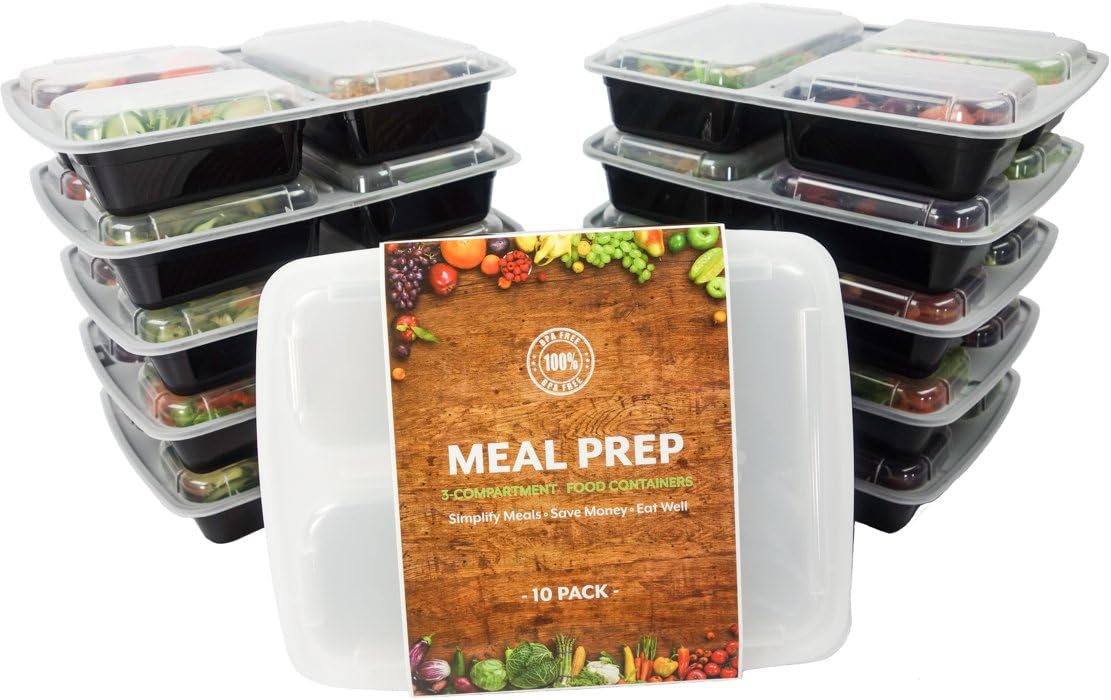 Turning to Wellness BPA Free Bento Meal Prep Containers