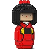 JEKCA Kokeshi Doll 01S-M01 | Japan Plastic Building Blocks | Age 14+