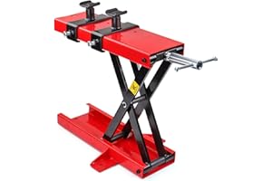 OKSTENCK Motorcycle Repair Platform Narrow Scissor Jack Lifting Table, 1102lbs Mini Scissor Center Support Lift Motorcycle Re