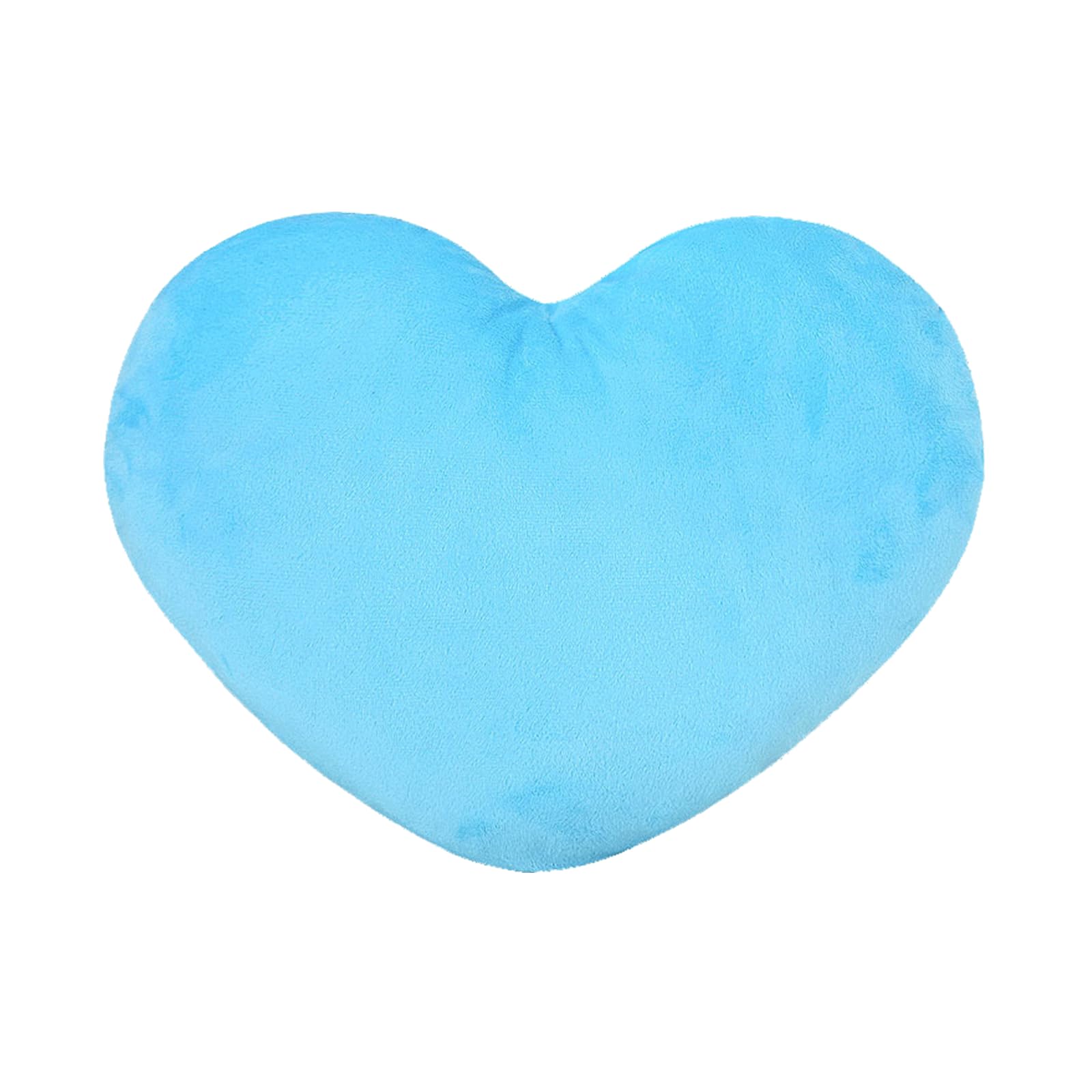 Fadcaer Heart Decorative Pillow, Soft Plush Cushion, Cute Heart Shaped Cushion for Sofa, Bed, Dining, Gifts for Girls, Valentine's Day Gift (Blue, 30cm)