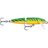 Rapala Jointed Minnow Lure &ndash; Bass Pike and Walleye Fishing Lure, Jointed Hard Bait, Wide Swimming Action