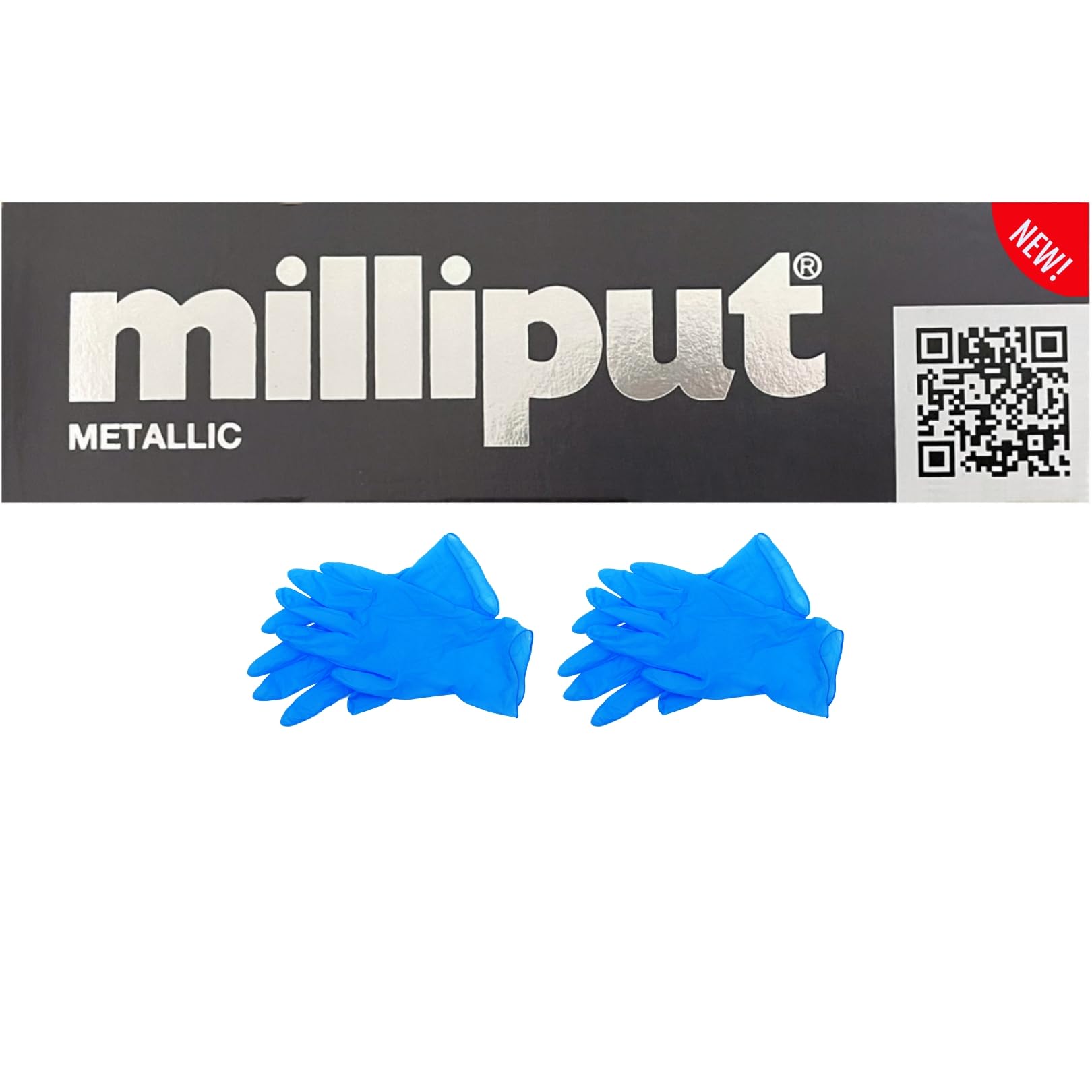 Milliput Epoxy Putty, Metallic - 2 Part Epoxy Putty Sculpting Clay for Modeling, Repairs, and DIY Projects - 113.4g Pack, Complete with Gloves