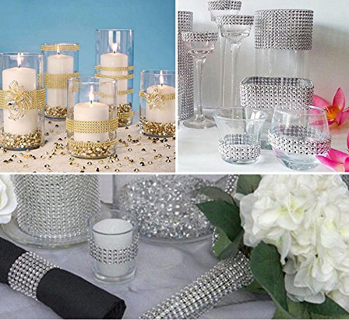 Rhinestone Napkin Rings Wedding Adornment, Napkin Holder for DIY Party Banquet Birthday, Gold (50PCS)