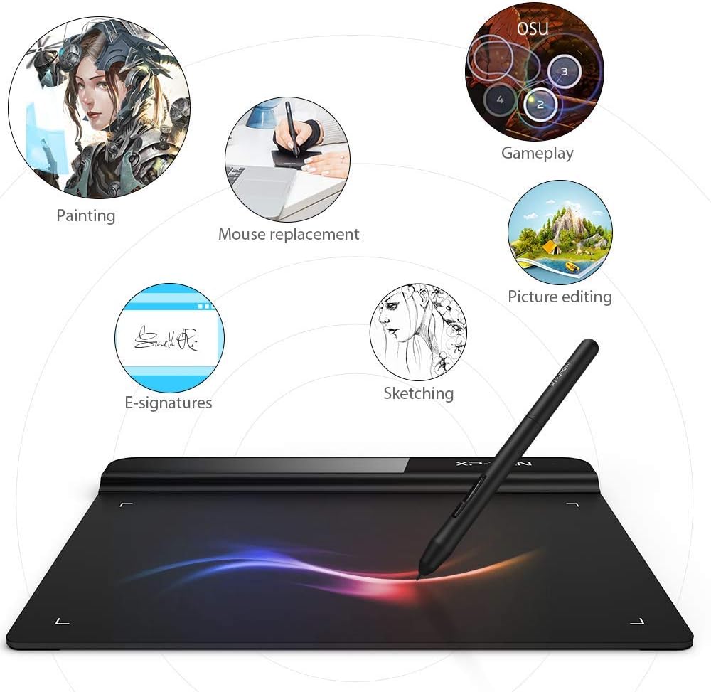 XP-Pen StarG640 6x4 Inch OSU! Ultrathin Tablet Drawing Tablet Digital Graphics Tablet with Battery-Free Stylus(8192 Levels Pressure): Computers & Accessories