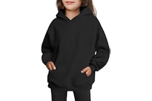 Arshiner Girls Oversized Hoodies Fleece Pullover Sweatshirts Kids Fashion Casual Outfits Fall Winter Clothes