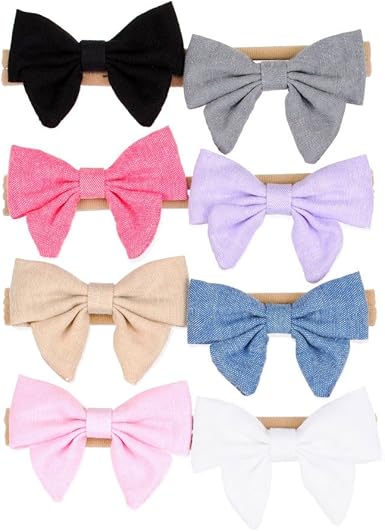 baby girl black bow headband