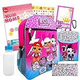 L.O.L Surprise! 7 Pc Backpack School Set ~ Deluxe 16 inch Backpack, Lunch Bag, Water Bottle, and More (L.O.L. Surprise! School Supplies)