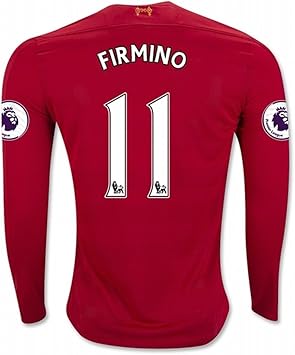 Amazon 新しいseasonリバプールfc Diy名前と番号11 Robertoロベルト フィルミーノホーム長袖football Soccer Jersey Inレッドfor 16 17 S レッド Jhus Jersey ユニフォーム