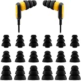 NANLANFAN Replacement Triple Flange Ear Tips for Dewalt Headphones (S/M/L) | Compatible with Dewalt Heavy Duty/Heavy Duty 2-in-1 Bluetooth Neckband Headphones, Soft Silicone Ear Tips, 9 Pairs