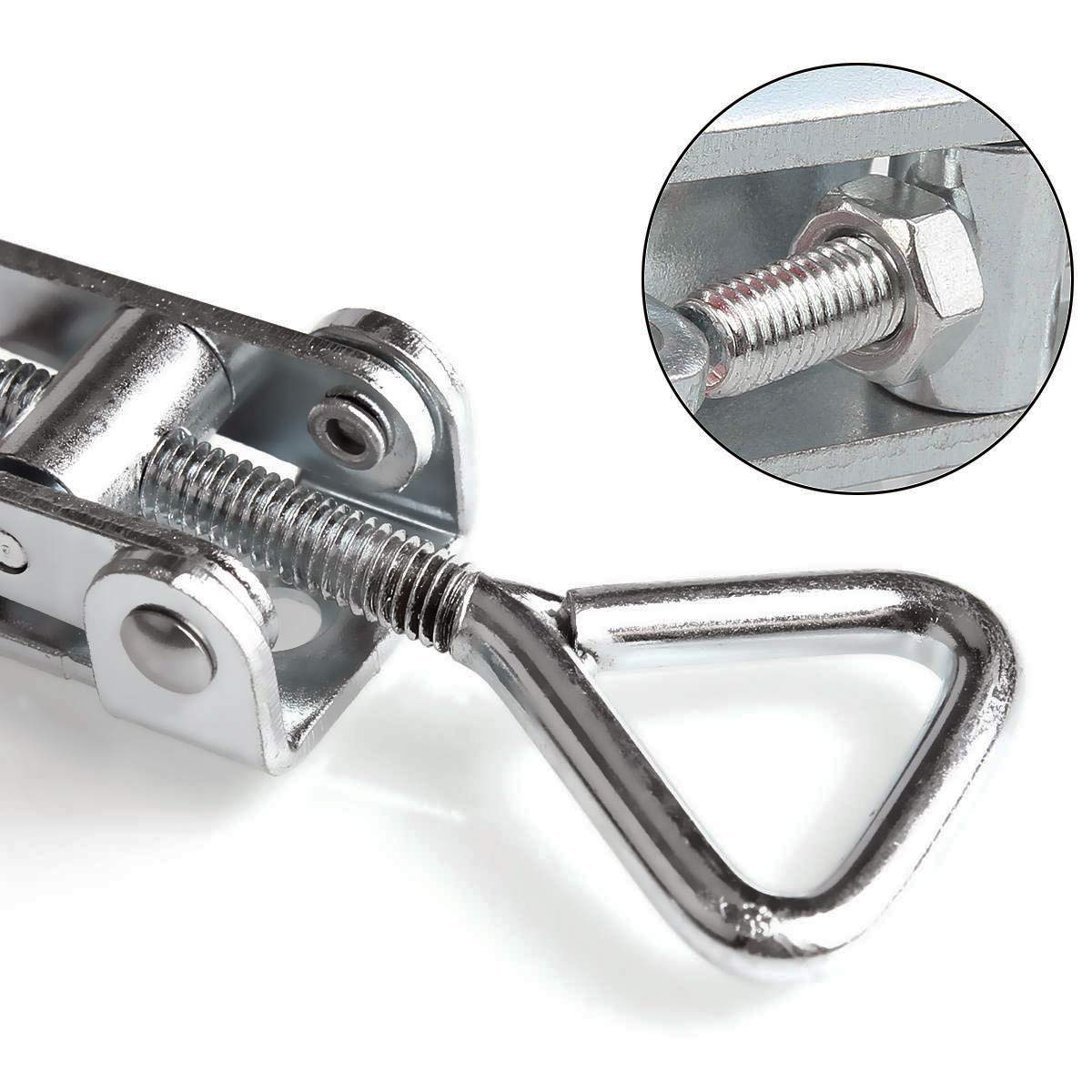 Adjustable Toggle Latch Clamp 4002,7 pack 180Kg 400Lbs Heavy Duty Hand Tool Quick Release Metal Holding Capacity Latch Type.Quick Release Pull Latch, Sturdy Metal Draw Latch