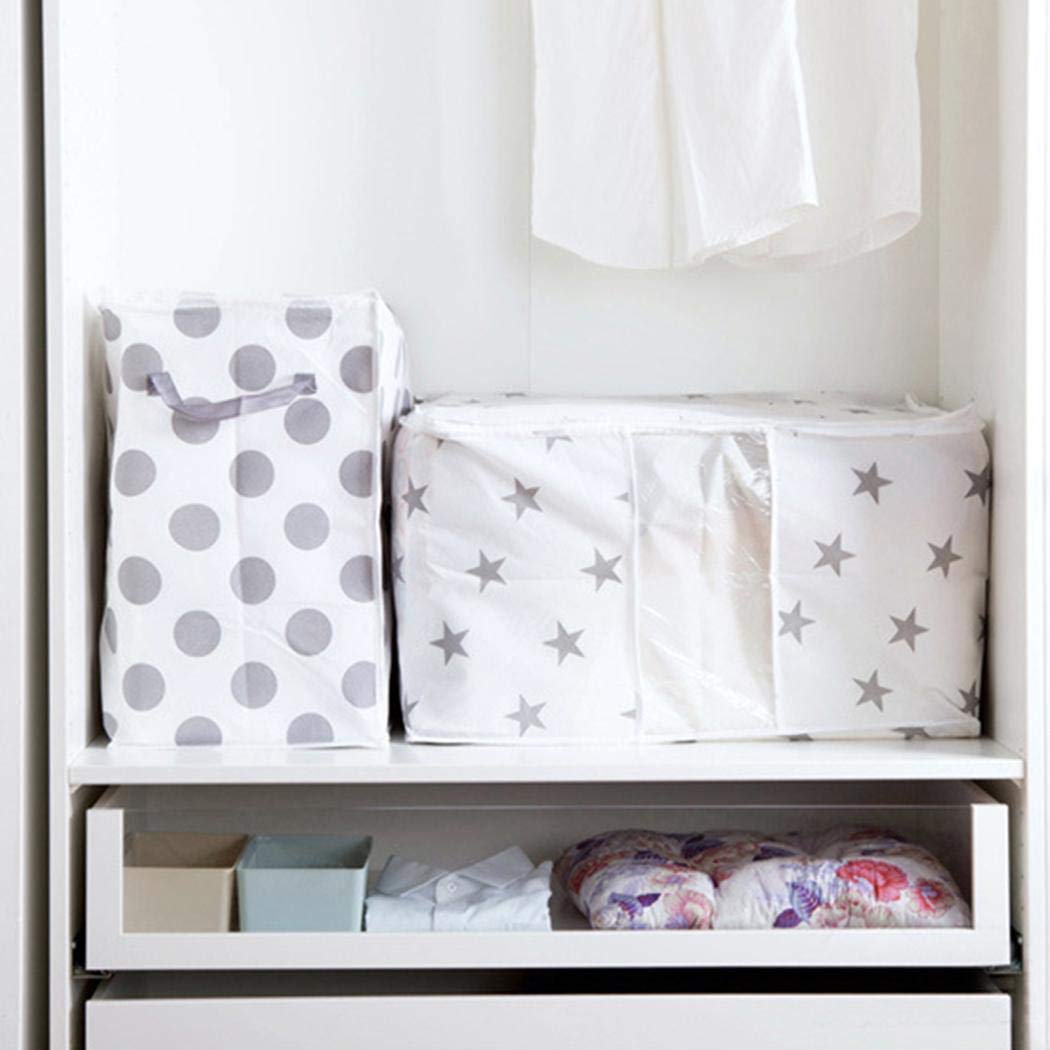 Vividy Portable Cabinets Clothes Quilts Storage Bag Foldable Luggage Organizer Box Space Saver Bags