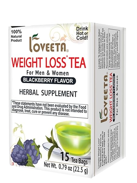 LOVEETA WELLNESS WEIGHT LOSS TEA BLACKBERRY – 15...