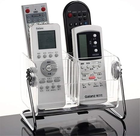 Amazon Vancore リモコンラック 多機能収納ボックス アクリル おしゃれ 卓上小物収納 仕切りサイズ変更可能 透明 6格 リモコンラック オンライン通販