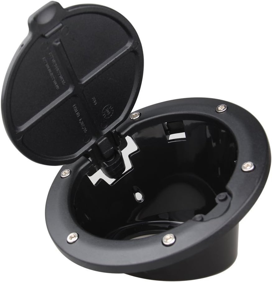 Black Billet Style Fuel Filler Door Cover Gas Tank Cap 4Door 2Door