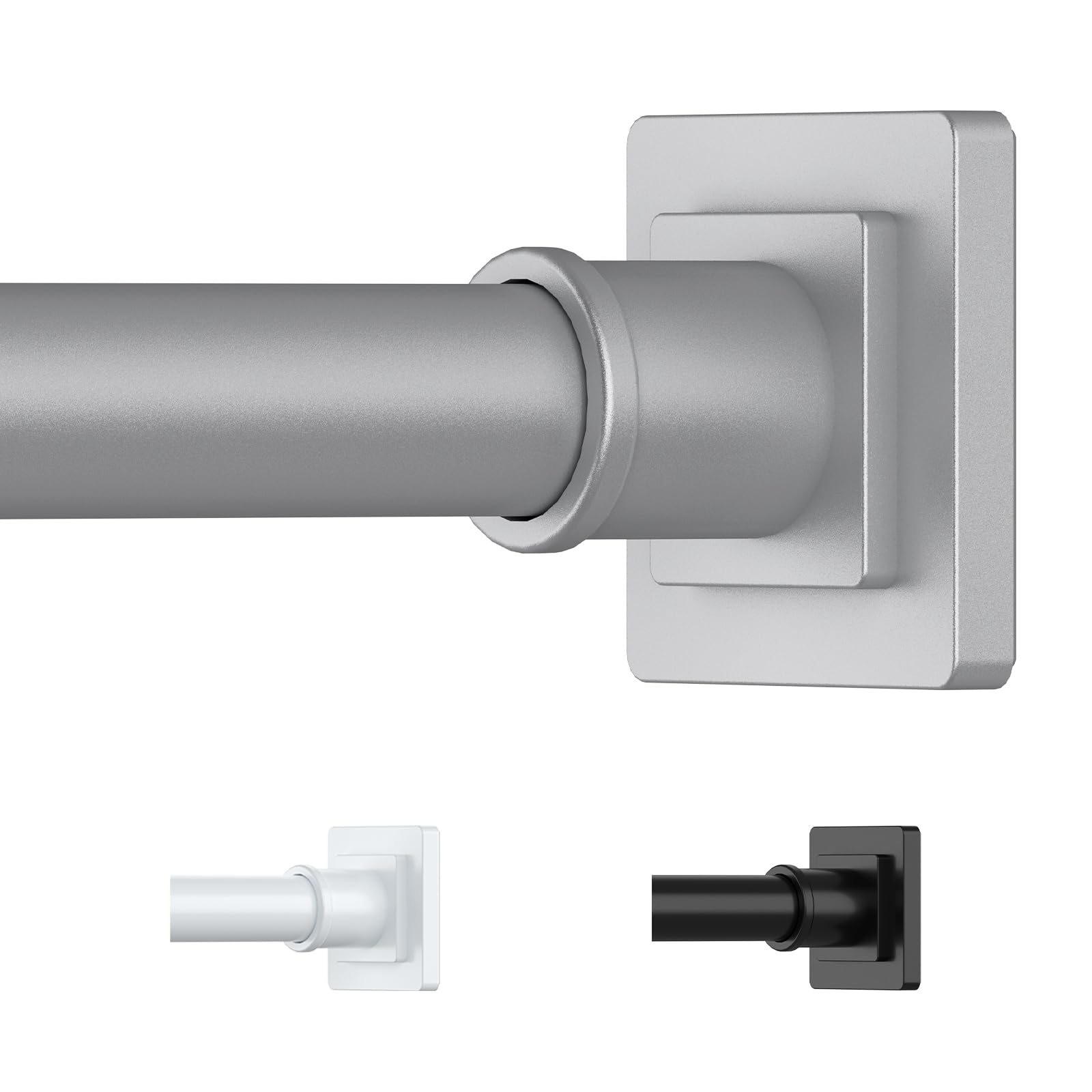 UIOSANRT Silver Shower Curtain Rod 35-66 Inches