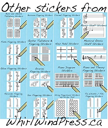 Flute Fingering Stickers (250 Sticker Pack) AT CHECKOUT
