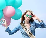 Leixi Birthday Queen Sash & Rhinestone Tiara Set Gold Birthday Kit view 7