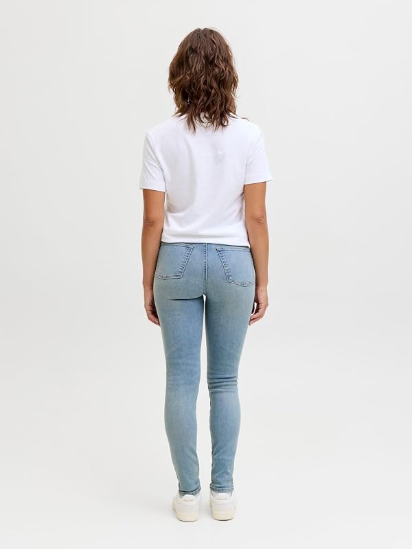 Jack & Jones Jxsydney Skinny Hw S774 DNM Noos, Bleu Jeans Clair, S / 32L Femmes