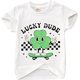 SOFEON Lucky Dude T-Shirt Toddler Boys Girls St Patricks Day Shirts Shamrock Outfits Clover Tees Tops 1-5 Years