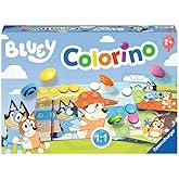 Ravensburger 22684 Bluey Colorino &ndash; Educational Color Matching Game for Kids Ages 2+ | Develops Fine Motor Skills &amp; Encourages Creative Play | Featuring Bluey, Bingo, Bandit &amp; Chilli