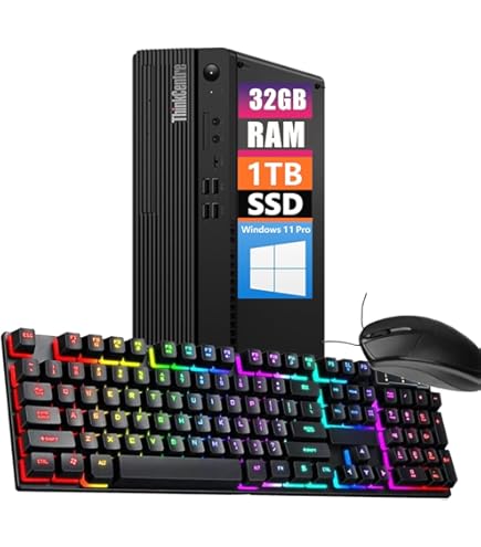 Amazon.com: Lenovo ThinkCentre M720s Desktop PC, Black : Electronics