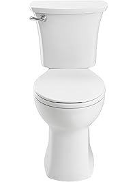 American Standard 204BB104.020 Edgemere Right Height Round Front 10-Inch Rough-In Toilet White