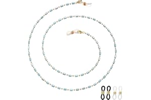 JURYLOO Glasses Chain Beaded Eye Glasses Holders Around Neck Eyeglass Chain Crystal Eyeglass Chains for Women Stylish