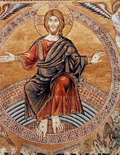 Posterazzi Christ Enthroned Detail from the Last Judgement Byzantine Art 330 A.D-1435 Poster Print, 