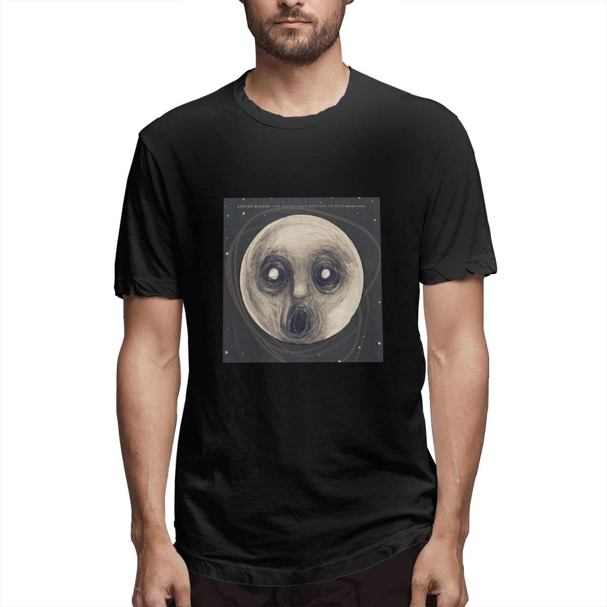 Seuriamin Steven Wilson The Raven That Refused to Sing Men Classic Gym Black Short Sleeve Shirts