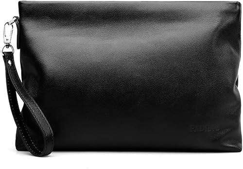 Amazon 本革 メンズ セカンドバッグ クラッチバッグ 手持ちバッグ 高級 レザー ビジネスバッグ Ipad鞄 牛革 レザー 紳士用 黒 P Travel ピ トラベル クラッチ セカンドバッグ