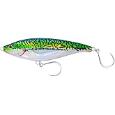 Nomad Design Madscad 115 Salt Water Long-Casting Sinking 4-1/2", 1-1/2oz, Twitchbait with Durable BKK Diablo 5X Singles 3/0 Hooks, Ideal for Snook &amp; Striped Bass