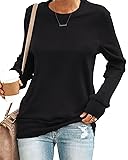 SENSERISE Womens Casual Crewneck Sweatshirt Long