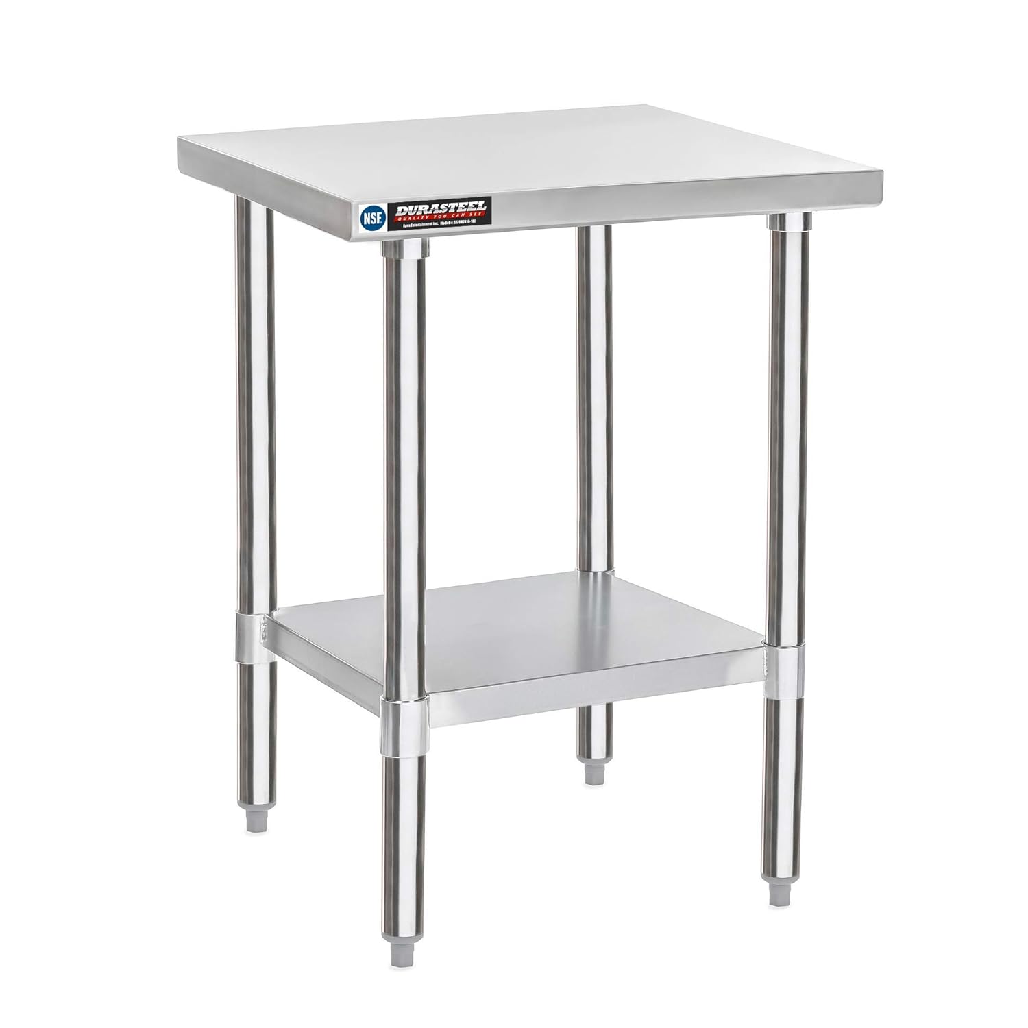 DuraSteel Stainless Steel Work Table 24" x 18" x 34" Height Food Prep