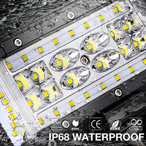 image for Quad Row Side Shooter LED Pods OFFROADTOWN 5'' 264W LED Light Bar Off 