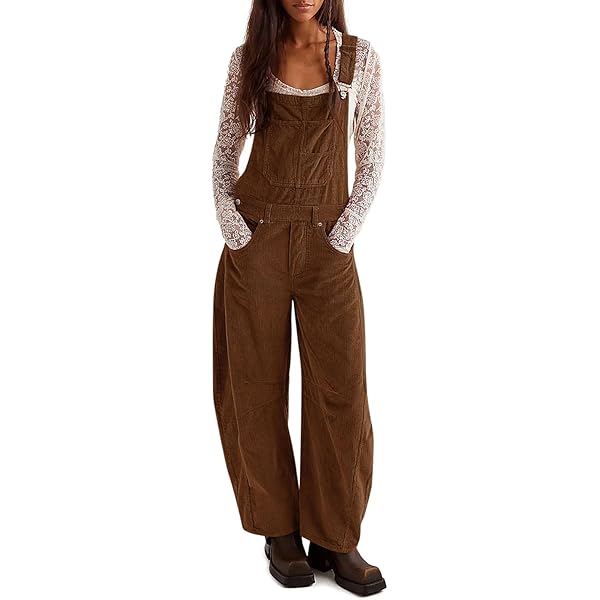 サロペット・オーバーオール・オールインワン L'Appartement STAMMBAUM Corduroy Overall Amazon.com: Corduroy Overalls for Women Loose Fit Fleece