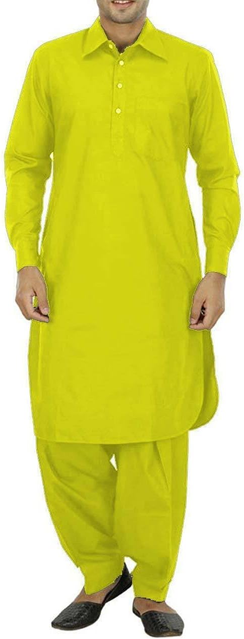 Kurta Royal Men's Linen Pathani Suit