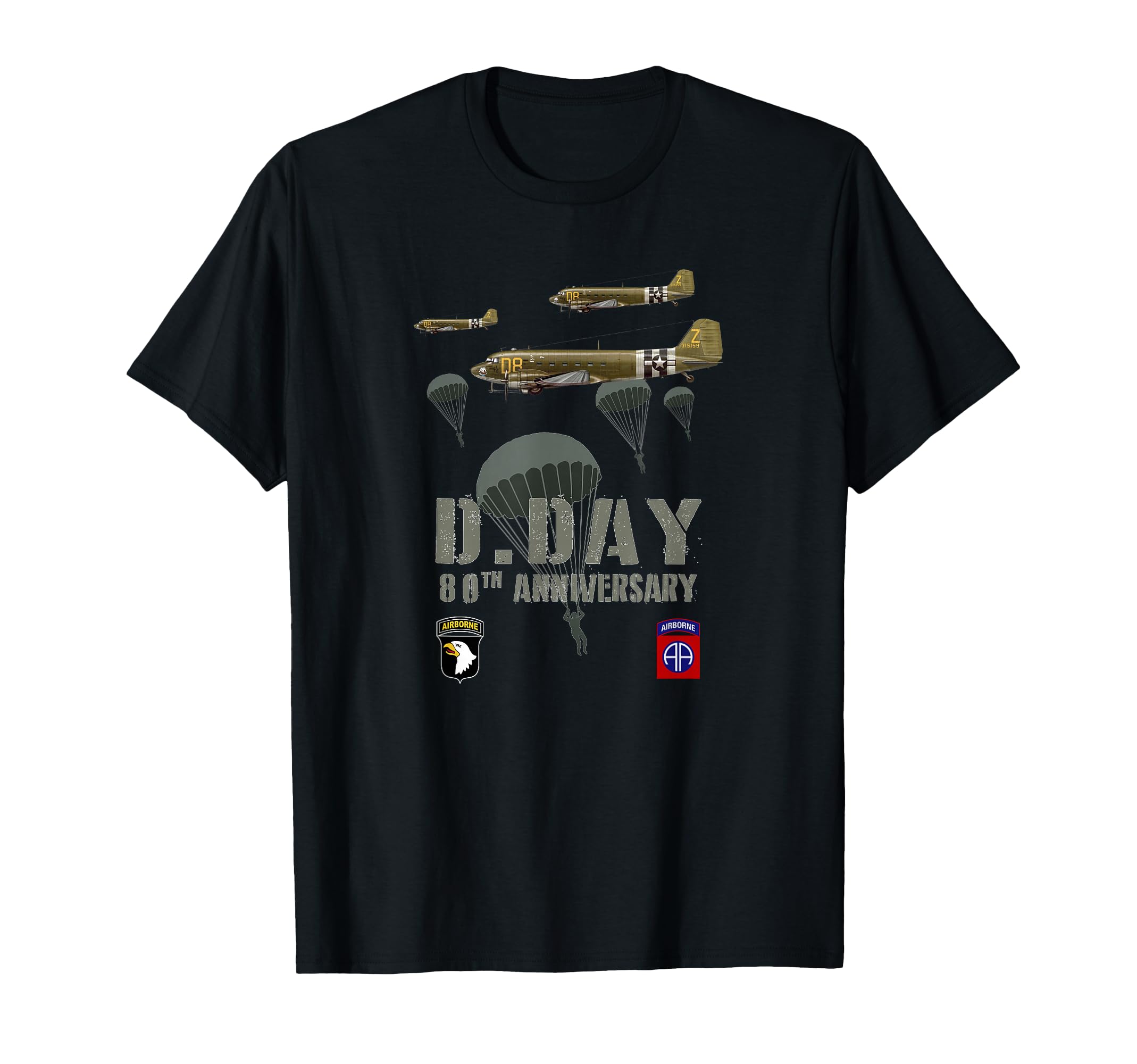 Photo 1 of 1944 D-Day 2024 80th Anniversary Normandy T-Shirt. XL