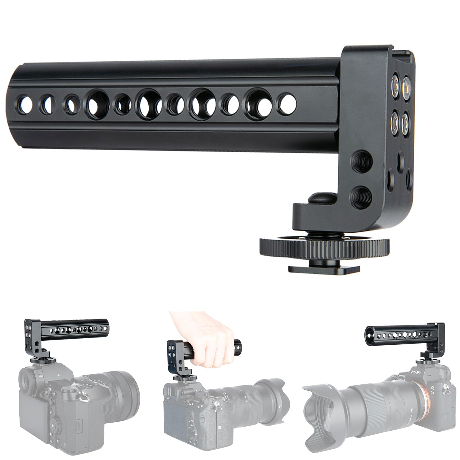 NICEYRIG Camera Top Handle Grip Shoe Mount Cheese Handle for Canon 5d 7d 60d 70d Nikon D800