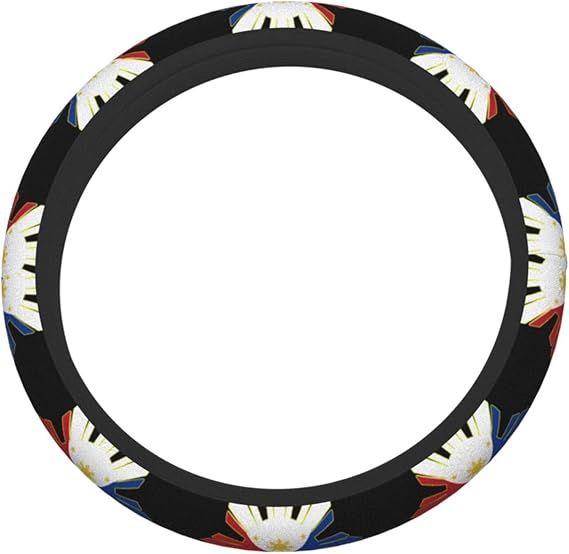 XTing Filipino Flag Steering Wheel Cover, Auto Steering
