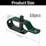 Jttxiu Fence Wire Tensioner 90mm 10Pcs Galvanized Steel Green view 2