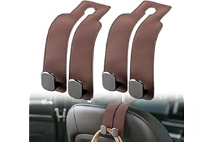 Car Seat Backrest Purse Hooks, 2026 Upgrade Headrest Hooks for Cars, Car Seat Back Storage Hook for Hanging Purses and Bags (