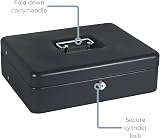 Cathedral Products The Ultimate Cash Box with Foam Lining Cantilever Tray Black view 4