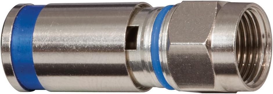 Outdoor F Compression Connectors RG6 10-Pack Klein Tools VDV812-623, Silver