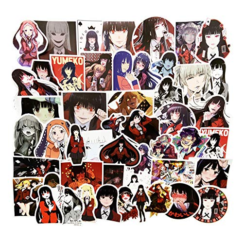 50 pcs Kakegurui Sticker Waterproof Durable Stickers Classic Japanese