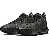 NIKE Lebron Witness 7 Basketball Shoes Adult DM1123-004 (Black/Black-A), Size 10.5