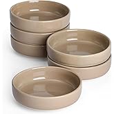 famiware Milkyway Ceramic Soy Sauce Dish, Dipping Bowls Set of 6, Dipping Sauce Bowls/Dishes, 4oz Small Serving Bowls for Side Dishes, Condiment, Sushi, Appetizer, Dessert, Cinnamon Brown