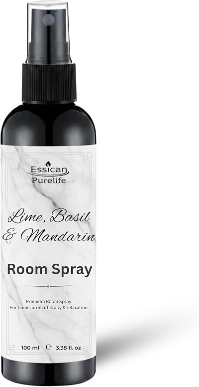 Essican Purelife Lime Basil Mandarin Room Spray 100ml Luxury Fragrance