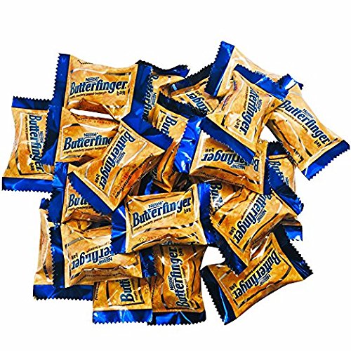 Butterfingers Candy, Nestle Butterfinger Bite Size Chocolate Bars, 2 LB Bulk Candy